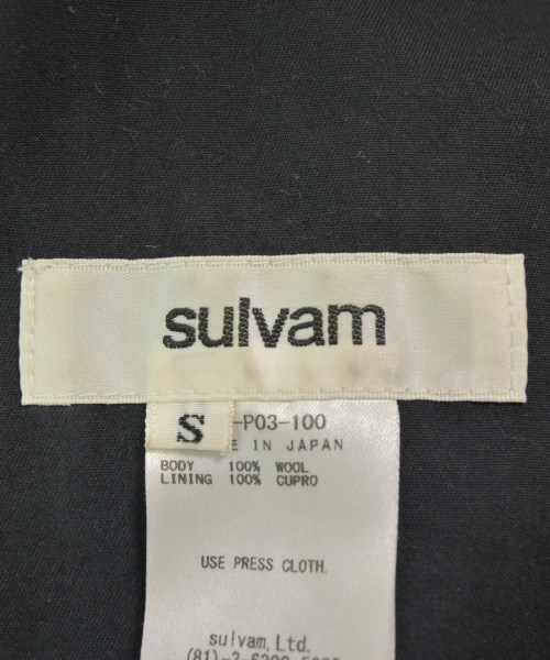 sulvam（サルバム）その他 黒 サイズ:S メンズ/2200670237036