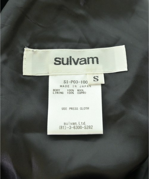 sulvam（サルバム）その他 黒 サイズ:S メンズ/2200732446024