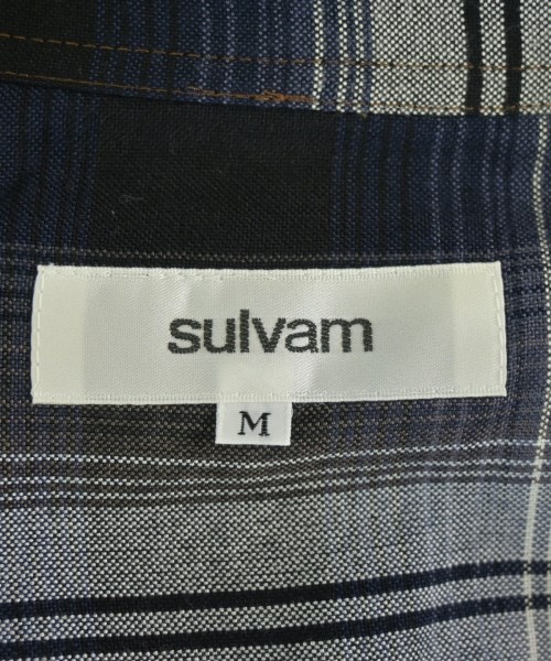 sulvam（サルバム）カジュアルシャツ 黒 サイズ:M メンズ/2200686098515