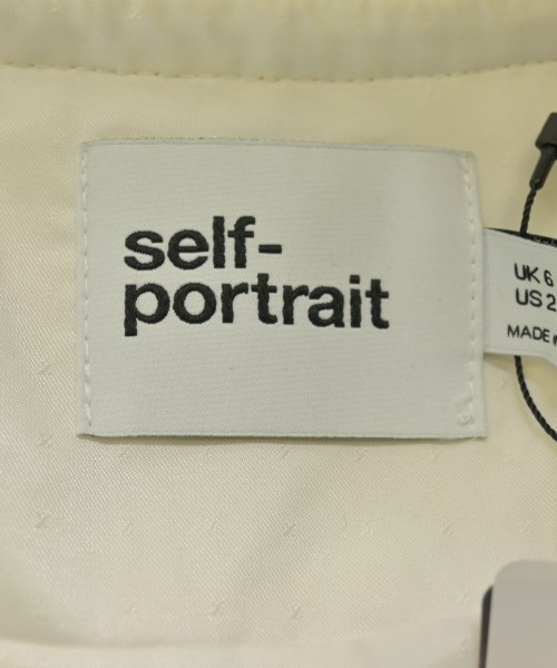self-portrait（セルフポートレイト）ノーカラージャケット 白 サイズ:US2(S位) レディース/2200617605195