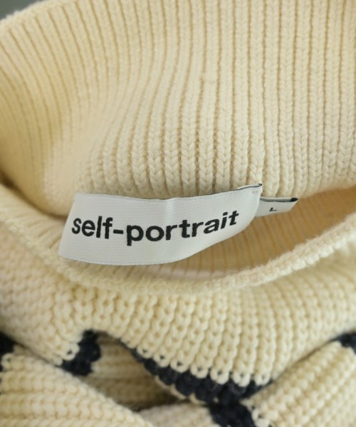 self-portrait（セルフポートレイト）ニット・セーター 白 サイズ:L レディース/2200674201064