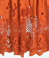 self-portrait（セルフポートレイト）ワンピース オレンジ サイズ:8(S位) レディース/2200672469411