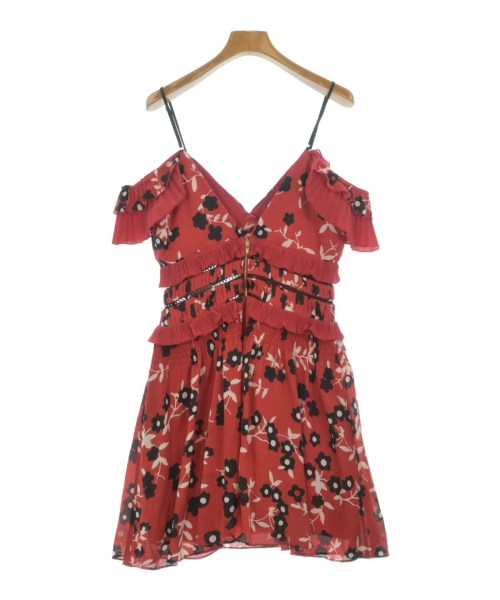 self-portrait（セルフポートレイト）ワンピース 赤 サイズ:8(S位) レディース/2200680788023