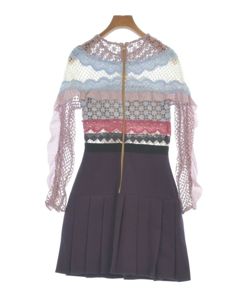 self-portrait（セルフポートレイト）ワンピース 紫 サイズ:4(XL位) レディース/2200656044061