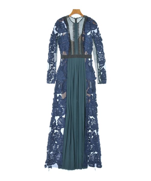 self-portrait(セルフポートレイト)ワンピース 紺 サイズ:US2(S位)/2200650419056