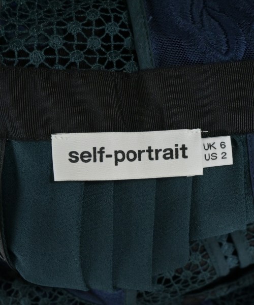 self-portrait（セルフポートレイト）ワンピース 紺 サイズ:US2(S位) レディース/2200650419056