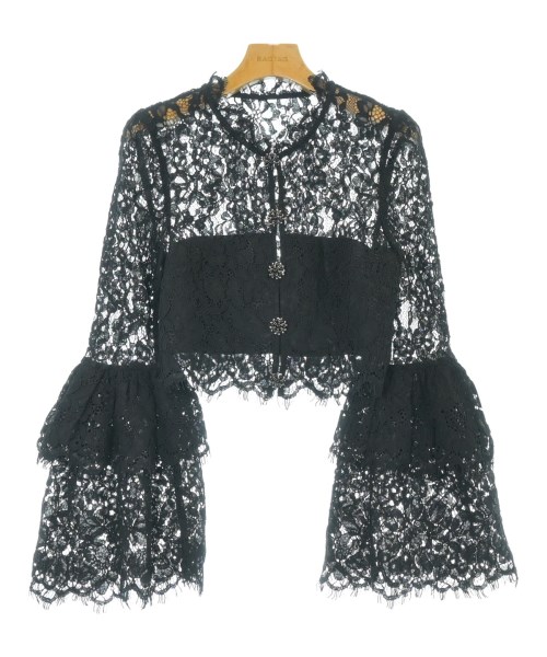 self-portrait(セルフポートレイト)カジュアルシャツ 黒 サイズ:6(S位)/2200658795015