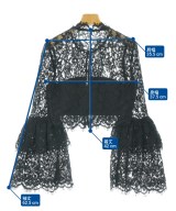 self-portrait（セルフポートレイト）カジュアルシャツ 黒 サイズ:6(S位) レディース/2200658795015