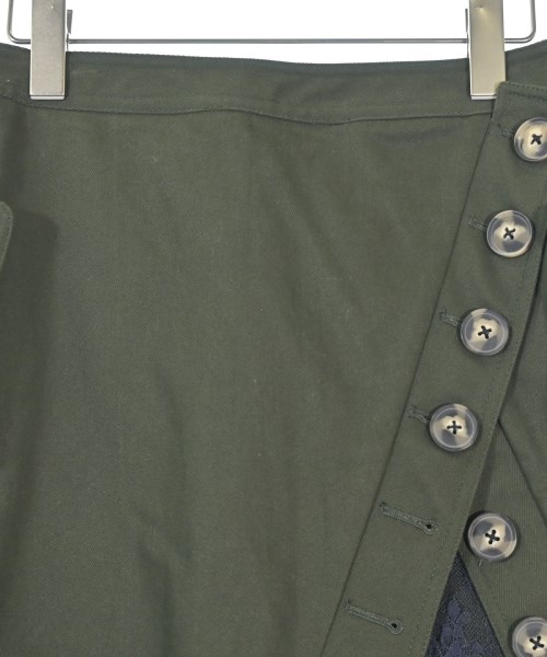 self-portrait（セルフポートレイト）ミニスカート カーキ サイズ:8(S位) レディース/2200658095122