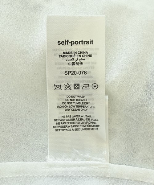 self-portrait（セルフポートレイト）ワンピース 白 サイズ:8(S位) レディース/2200712118026