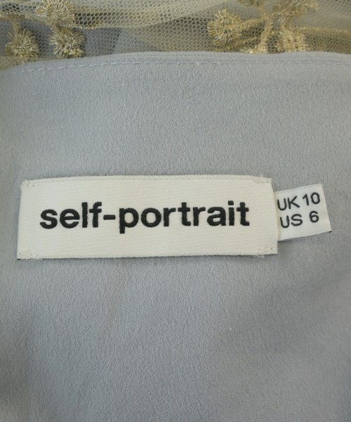 self-portrait（セルフポートレイト）ワンピース 青 サイズ:10(L位) レディース/2200716813132