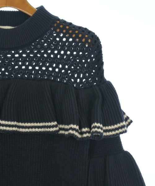 self-portrait（セルフポートレイト）ニット・セーター 紺 サイズ:S レディース/2200643305076