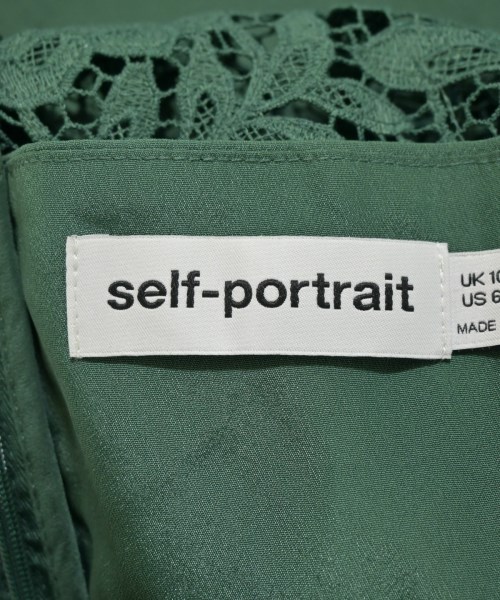 self-portrait（セルフポートレイト）ワンピース 緑 サイズ:6(M位) レディース/2200638335064