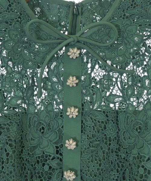 self-portrait（セルフポートレイト）ワンピース 緑 サイズ:6(M位) レディース/2200638335064