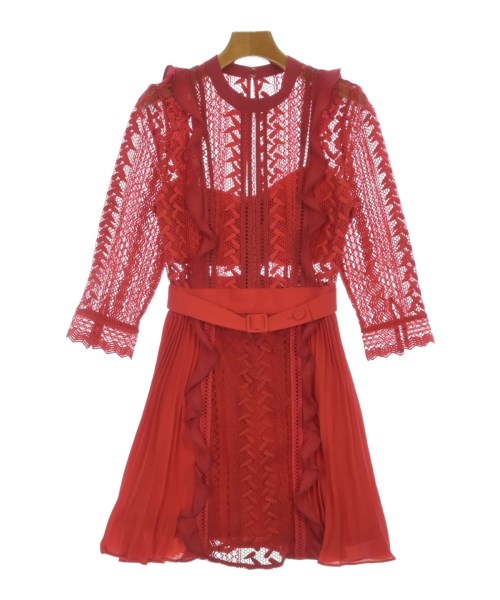 self-portrait(セルフポートレイト)ワンピース 赤 サイズ:6(XS位)/2200667188099