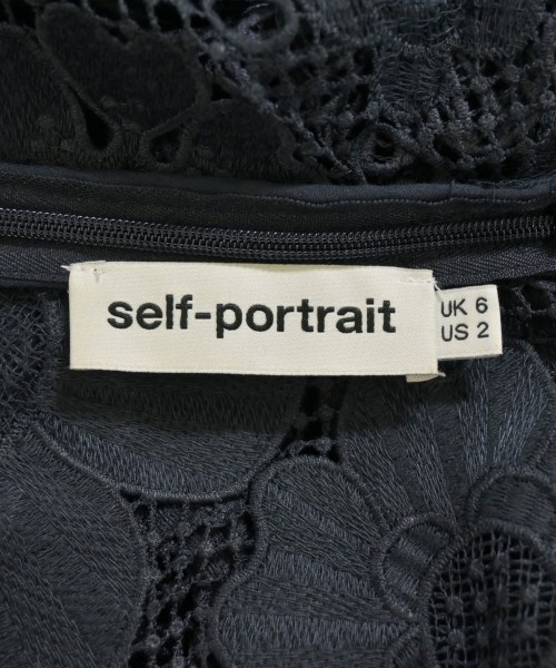 self-portrait（セルフポートレイト）ブラウス 紺 サイズ:6(XS位) レディース/2200663717231