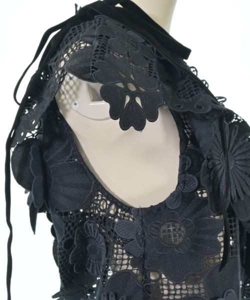 self-portrait（セルフポートレイト）ブラウス 紺 サイズ:6(XS位) レディース/2200663717231