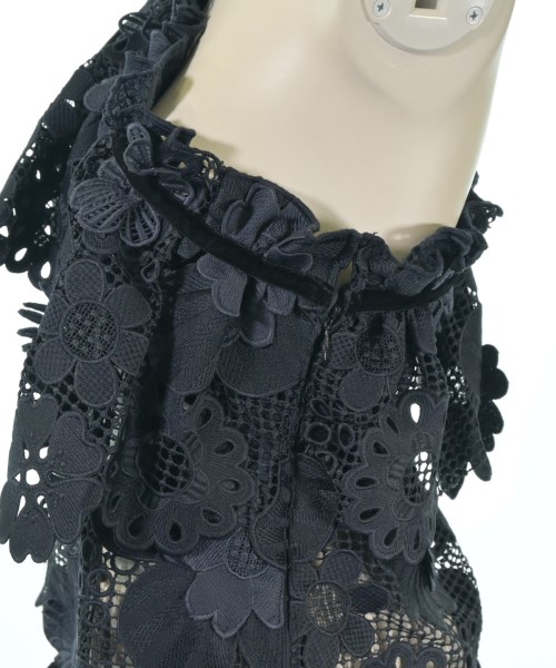 self-portrait（セルフポートレイト）ブラウス 紺 サイズ:6(XS位) レディース/2200663717231