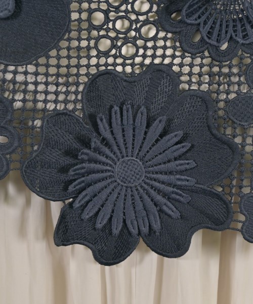 self-portrait（セルフポートレイト）ブラウス 紺 サイズ:6(XS位) レディース/2200663717231