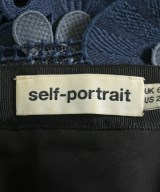 self-portrait（セルフポートレイト）ひざ丈スカート 紺 サイズ:6(XS位) レディース/2200663717248