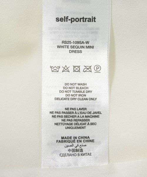 self-portrait（セルフポートレイト）ワンピース 白 サイズ:8(S位) レディース/2200723517085