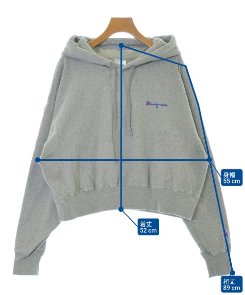 READYMADE（レディメイド）パーカー グレー サイズ:F レディース/2200638173086