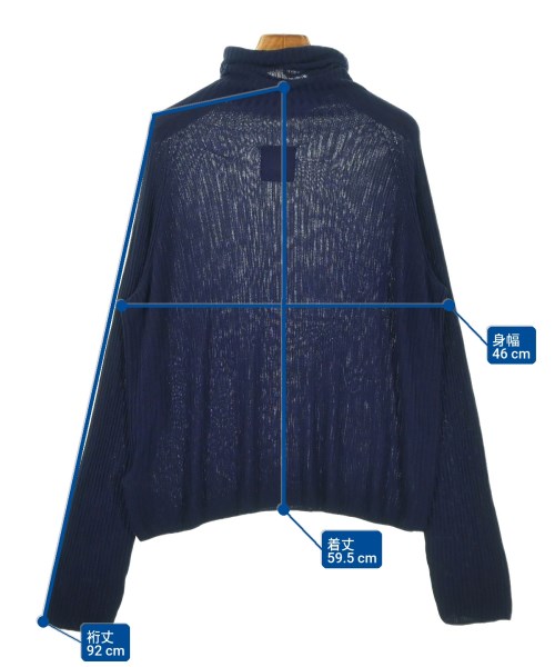 RAGNE KIKAS for Yohji Yamamoto（ラグネキカスフォーヨウジヤマモト）ニット・セーター 紺 サイズ:2(S位) レディース/2200693663027