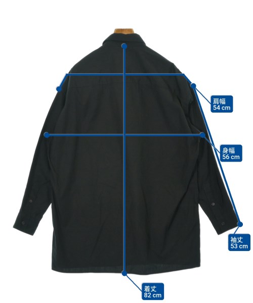 B Yohji Yamamoto（ビーヨウジヤマモト）カジュアルシャツ 黒 サイズ:2(S位) メンズ/2200679587170