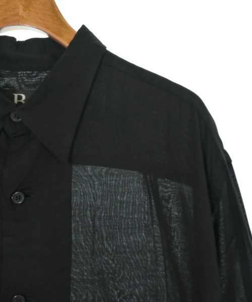 B Yohji Yamamoto（ビーヨウジヤマモト）カジュアルシャツ 黒 サイズ:2(S位) メンズ/2200679587194