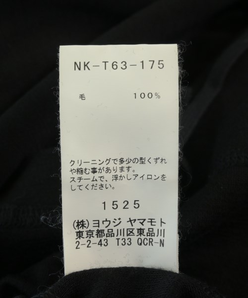 B Yohji Yamamoto（ビーヨウジヤマモト）Tシャツ・カットソー 黒 サイズ:2(S位) メンズ/2200722125052