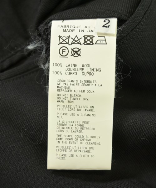 B Yohji Yamamoto（ビーヨウジヤマモト）チェスターコート 黒 サイズ:2(S位) レディース/2200724057030