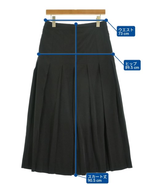 B Yohji Yamamoto（ビーヨウジヤマモト）ロング・マキシ丈スカート 黒 サイズ:1(XS位) レディース/2200724057078