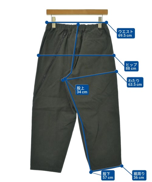 B Yohji Yamamoto（ビーヨウジヤマモト）クロップドパンツ 黒 サイズ:1(XS位) メンズ/2200689640018