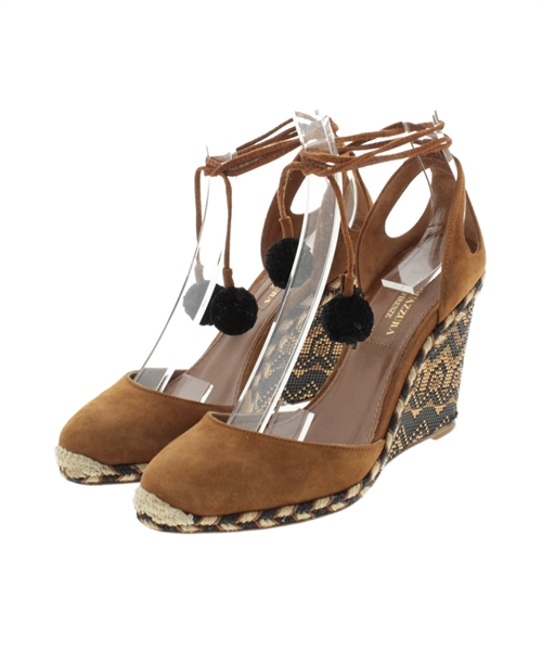 AQUAZZURA アクアズーラ サンダル 35(21.5cm位) 茶系