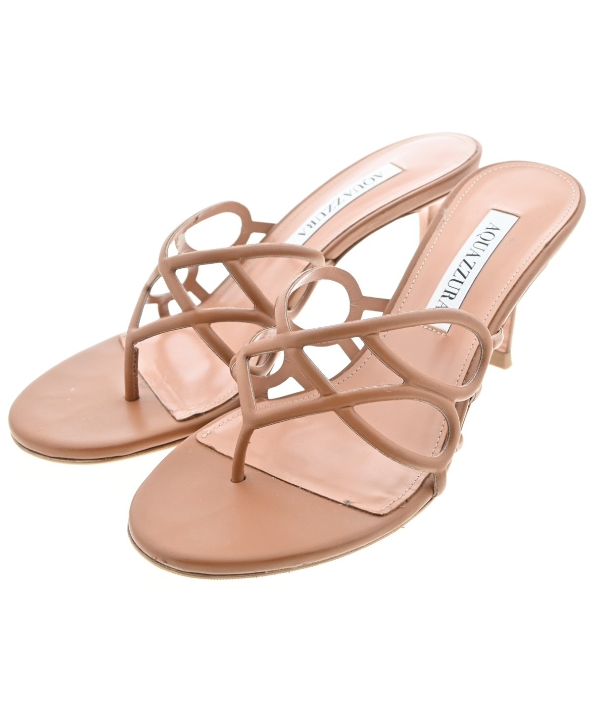 AQUAZZURA（アクアズーラ）サンダル 茶 サイズ:EU36(22.5cm位