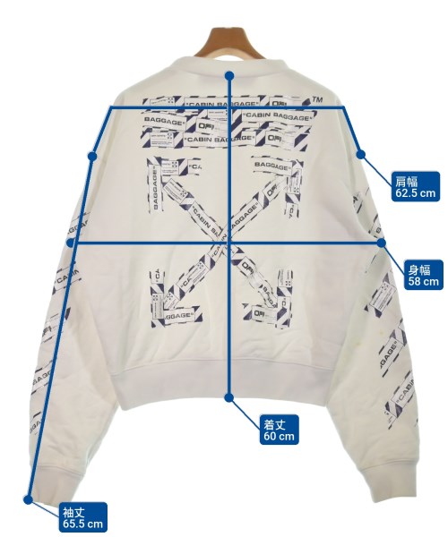OFF-WHITE（オフホワイト）スウェット 白 サイズ:XS メンズ/2200632953028