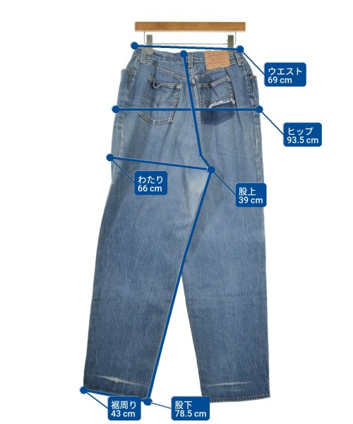 OFF-WHITE（オフホワイト）デニムパンツ 青 サイズ:25(S位) レディース/2200611563026