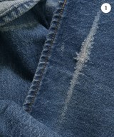 OFF-WHITE（オフホワイト）デニムパンツ 青 サイズ:25(S位) レディース/2200611563026
