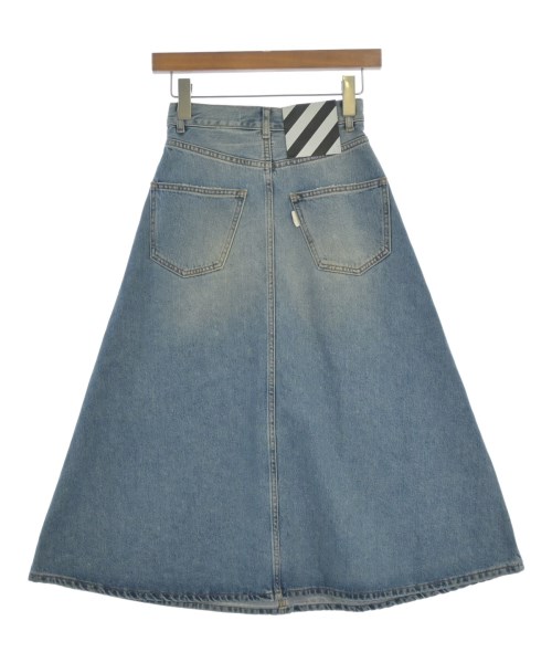 OFF-WHITE（オフホワイト）ロング・マキシ丈スカート 青 サイズ:25(S位) レディース/2200609675069