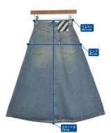 OFF-WHITE（オフホワイト）ロング・マキシ丈スカート 青 サイズ:25(S位) レディース/2200609675069