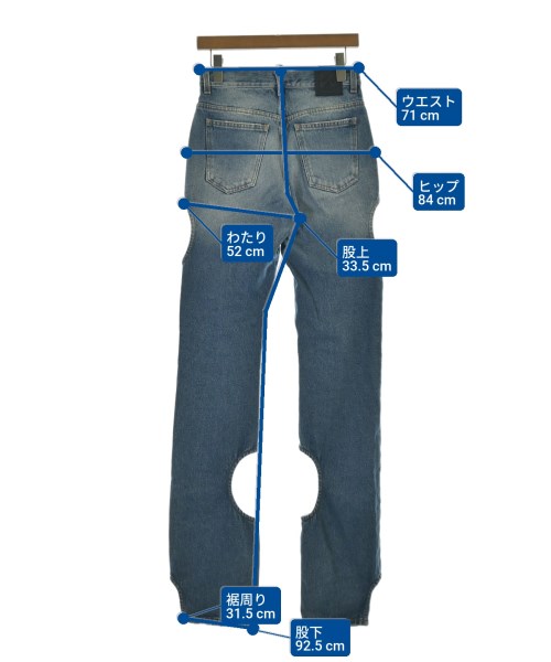 OFF-WHITE（オフホワイト）デニムパンツ 紺 サイズ:24(S位) レディース/2200698986060