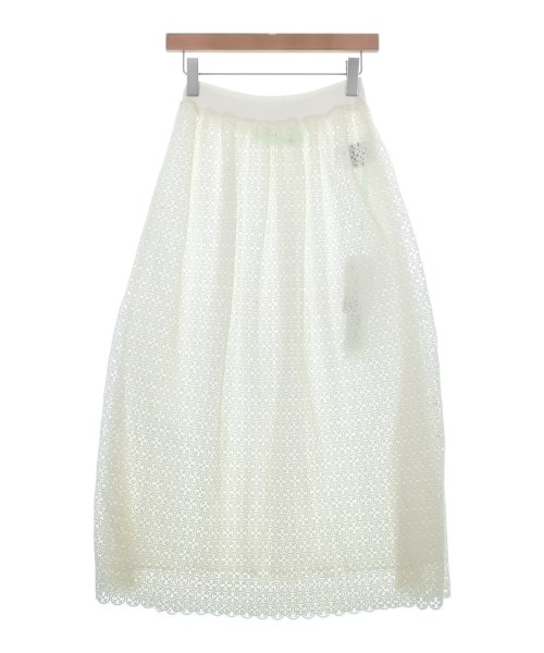 OFF-WHITE(オフホワイト)ロング・マキシ丈スカート 白 サイズ:40(M位)/2200659884022