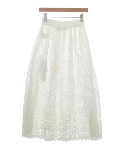 OFF-WHITE（オフホワイト）ロング・マキシ丈スカート 白 サイズ:40(M位) レディース/2200659884022
