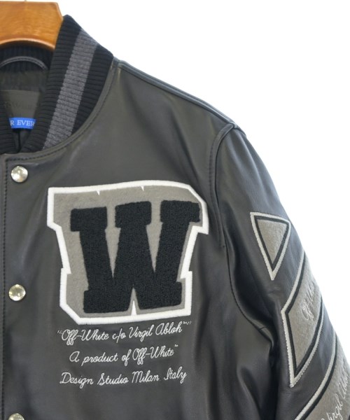 OFF-WHITE（オフホワイト）スタジャン 黒 サイズ:38(S位) レディース/2200648455011