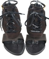 OFF-WHITE（オフホワイト）サンダル 茶 サイズ:-(24.5cm位) レディース/2200666845016