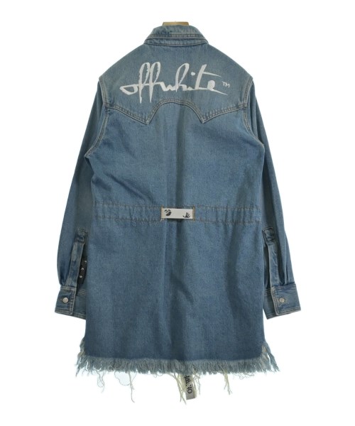 OFF-WHITE（オフホワイト）ワンピース 青 サイズ:38(S位) レディース/2200730471059