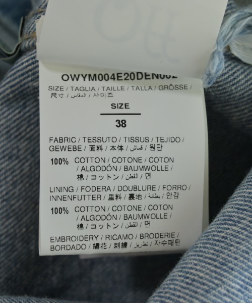 OFF-WHITE（オフホワイト）ワンピース 青 サイズ:38(S位) レディース/2200730471059