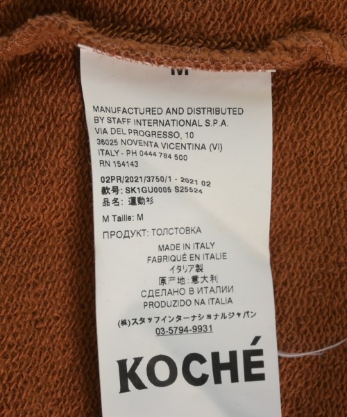 KOCHE（コシェ）スウェット オレンジ サイズ:M メンズ/2200725085025