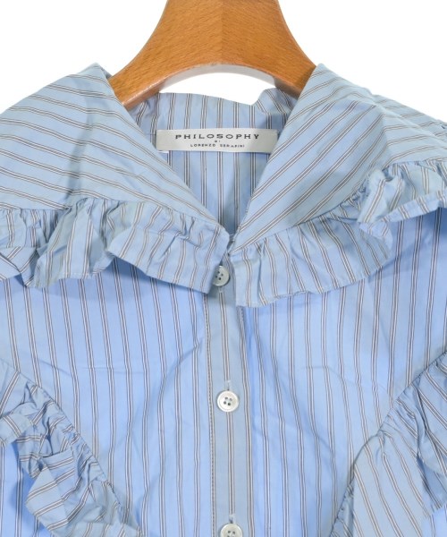PHILOSOPHI DI LORENZO SERAFINI（フィロソフィディロレンツォセラフィニ）カジュアルシャツ 青 サイズ:38(S位) レディース/2200648725145