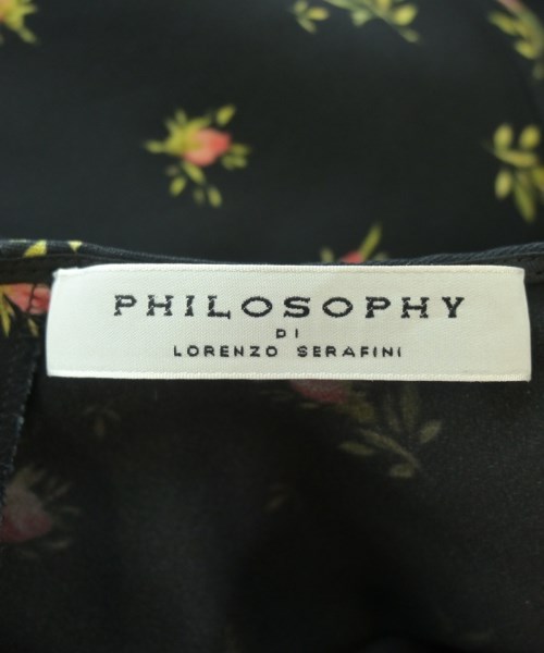 PHILOSOPHI DI LORENZO SERAFINI（フィロソフィディロレンツォセラフィニ）ワンピース 黒 サイズ:40(M位) レディース/2200704380011
